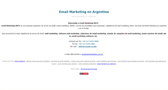 Desktop Screenshot of emailmarketingmkte.com.ar